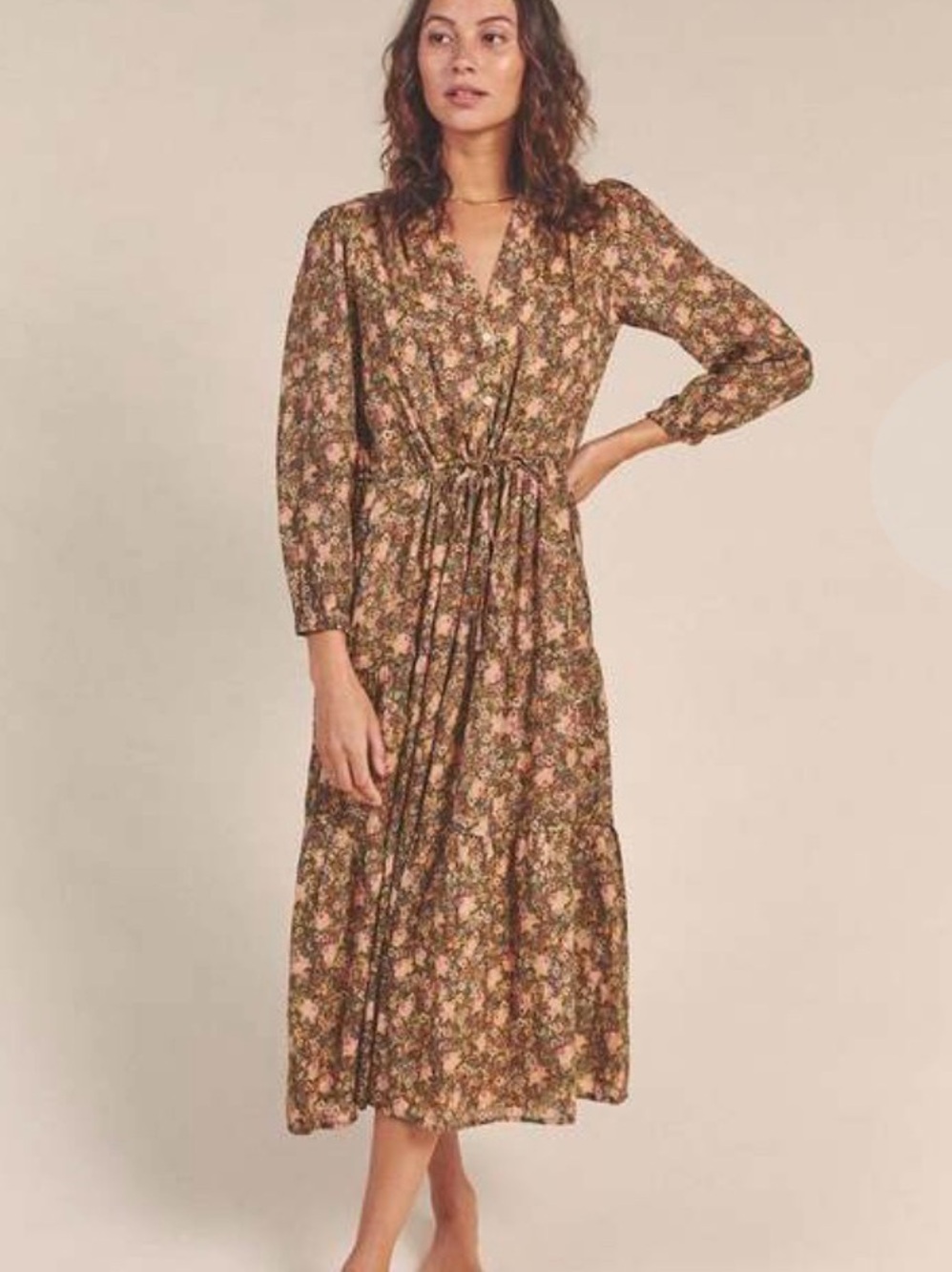 Trovata Ainsley "B" Dress in Hedge Rose